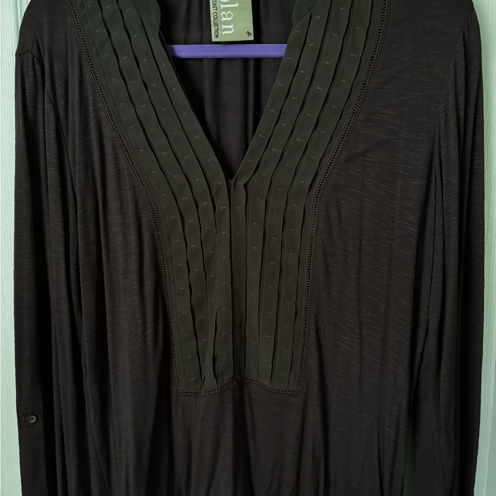 DOLAN Dark Brown Long Sleeve Shirt